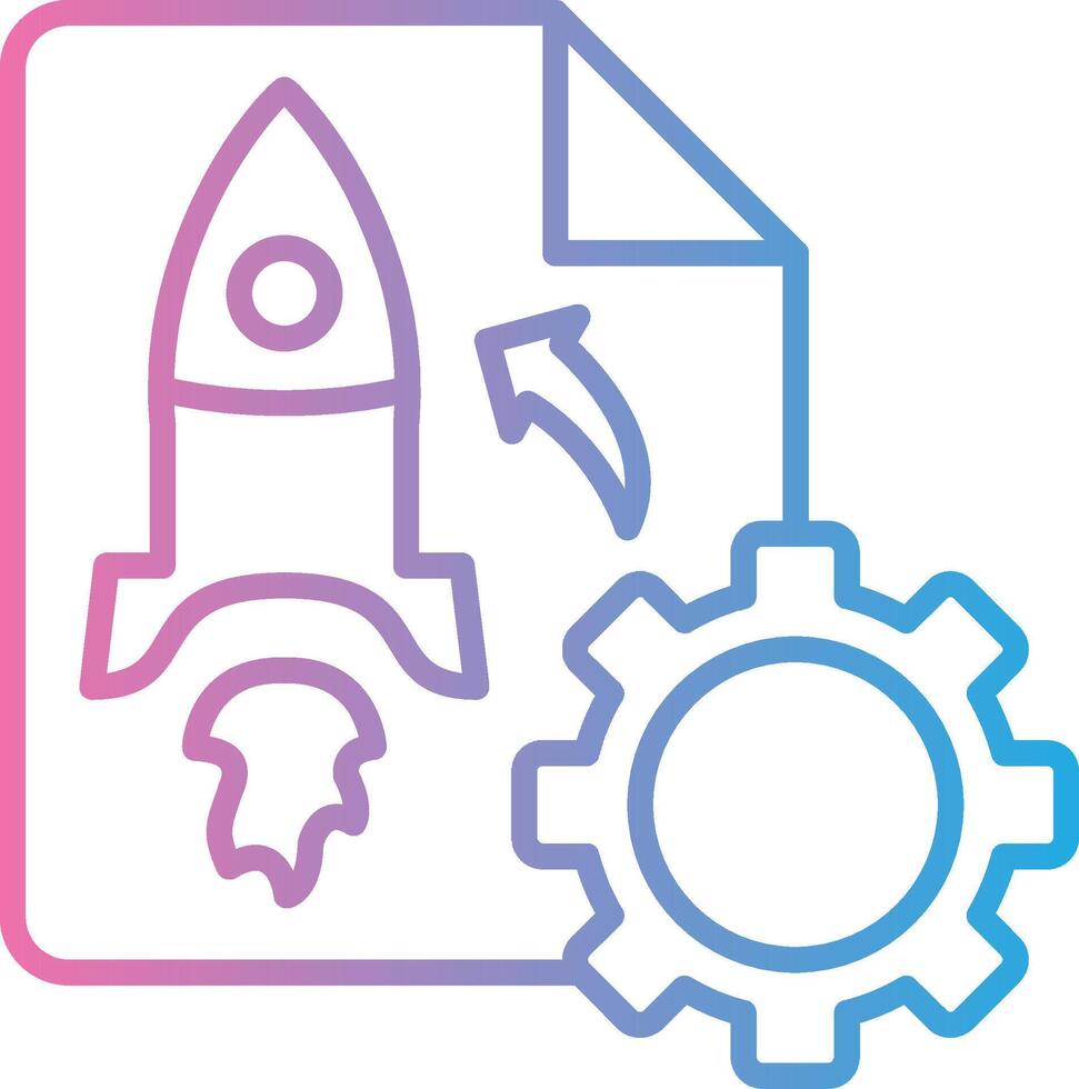 Project Launch Digital Tech Element vector