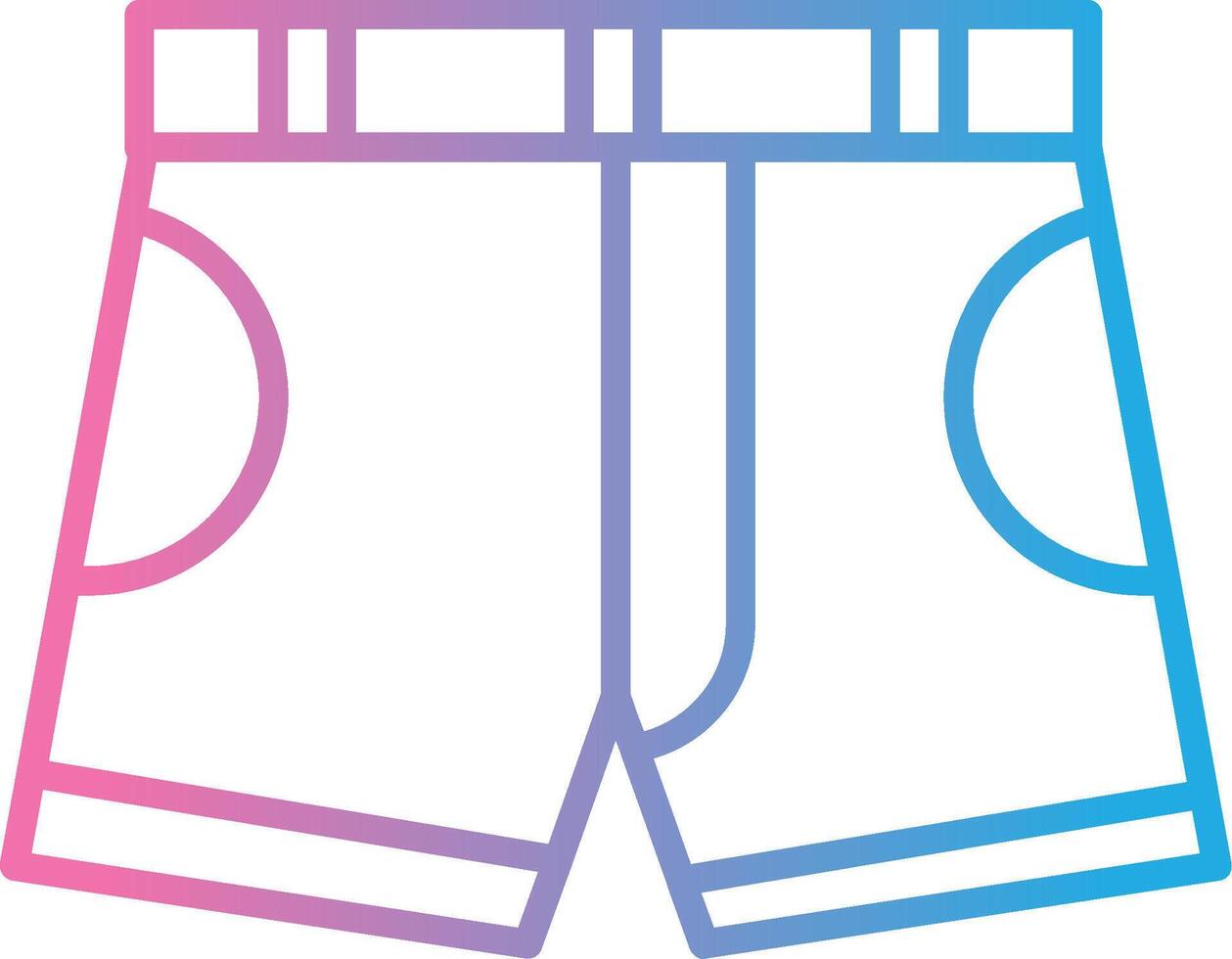 Shorts Outlined Frame Object vector