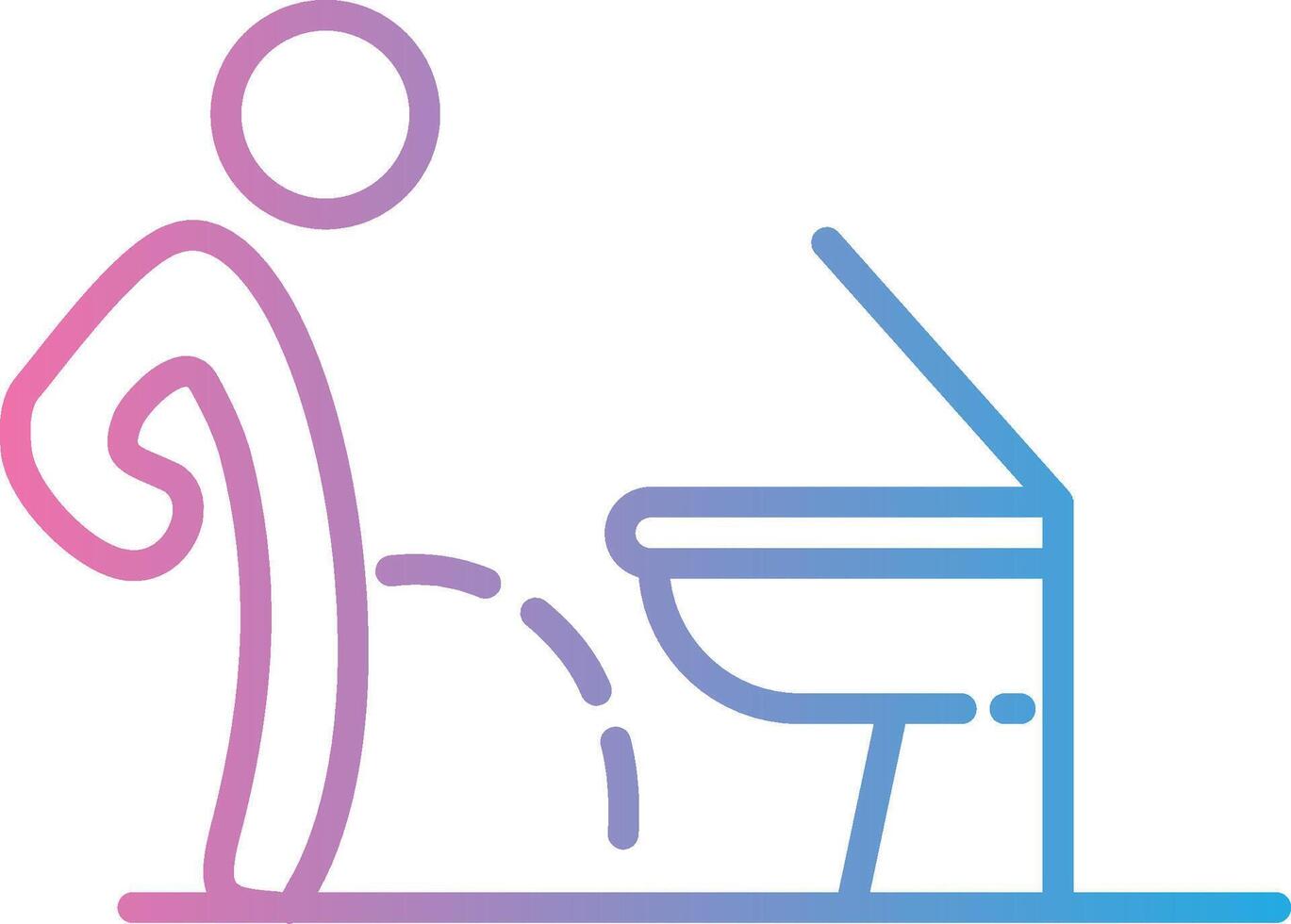 Toilet Minimal UI Element vector