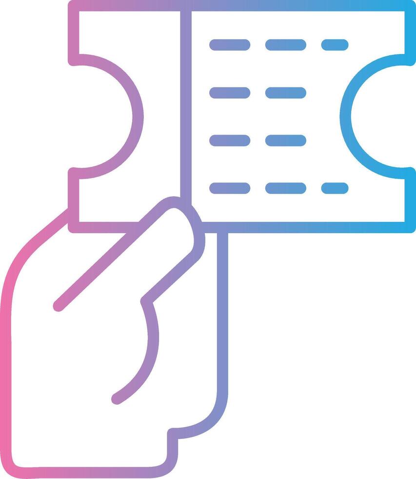 Ticket Futuristic App Badge vector