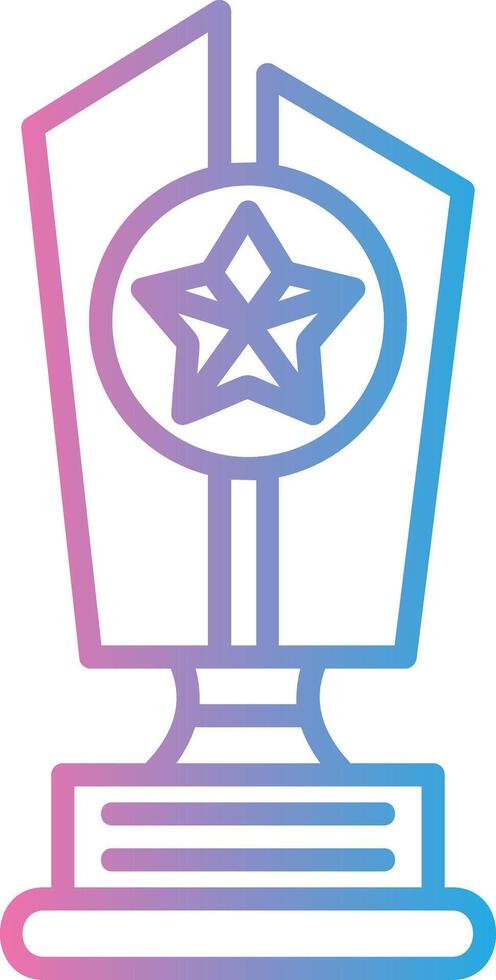 Trophy Star Web Based Design Element vector