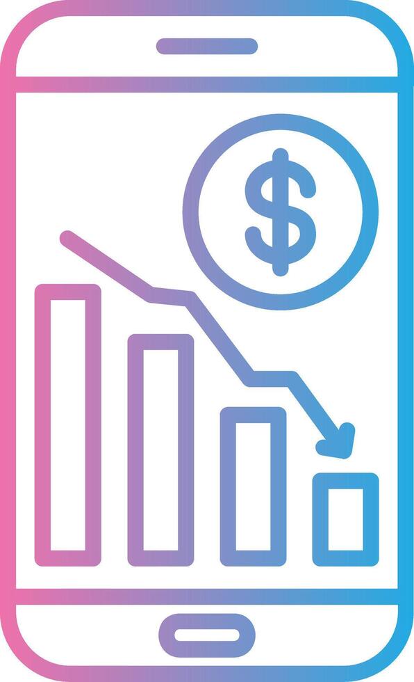 Bar Graph App Based UI Graphic vector