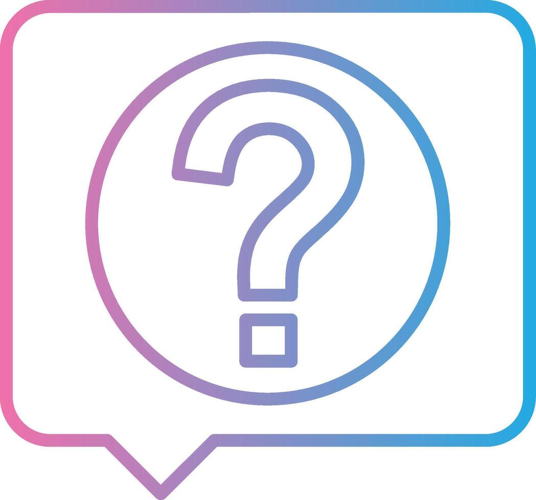 Ask Soft Outline Graphic vector