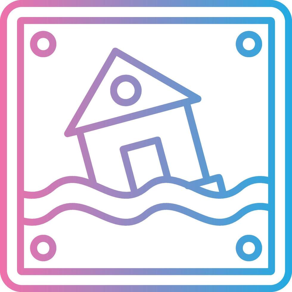 Flood Creative Sketch Element vector