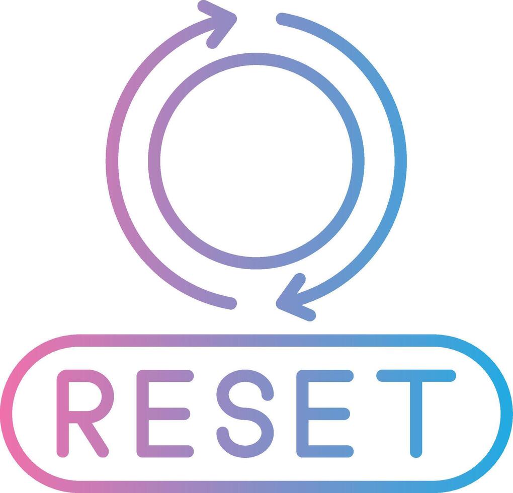 Reset App Based UI Graphic vector