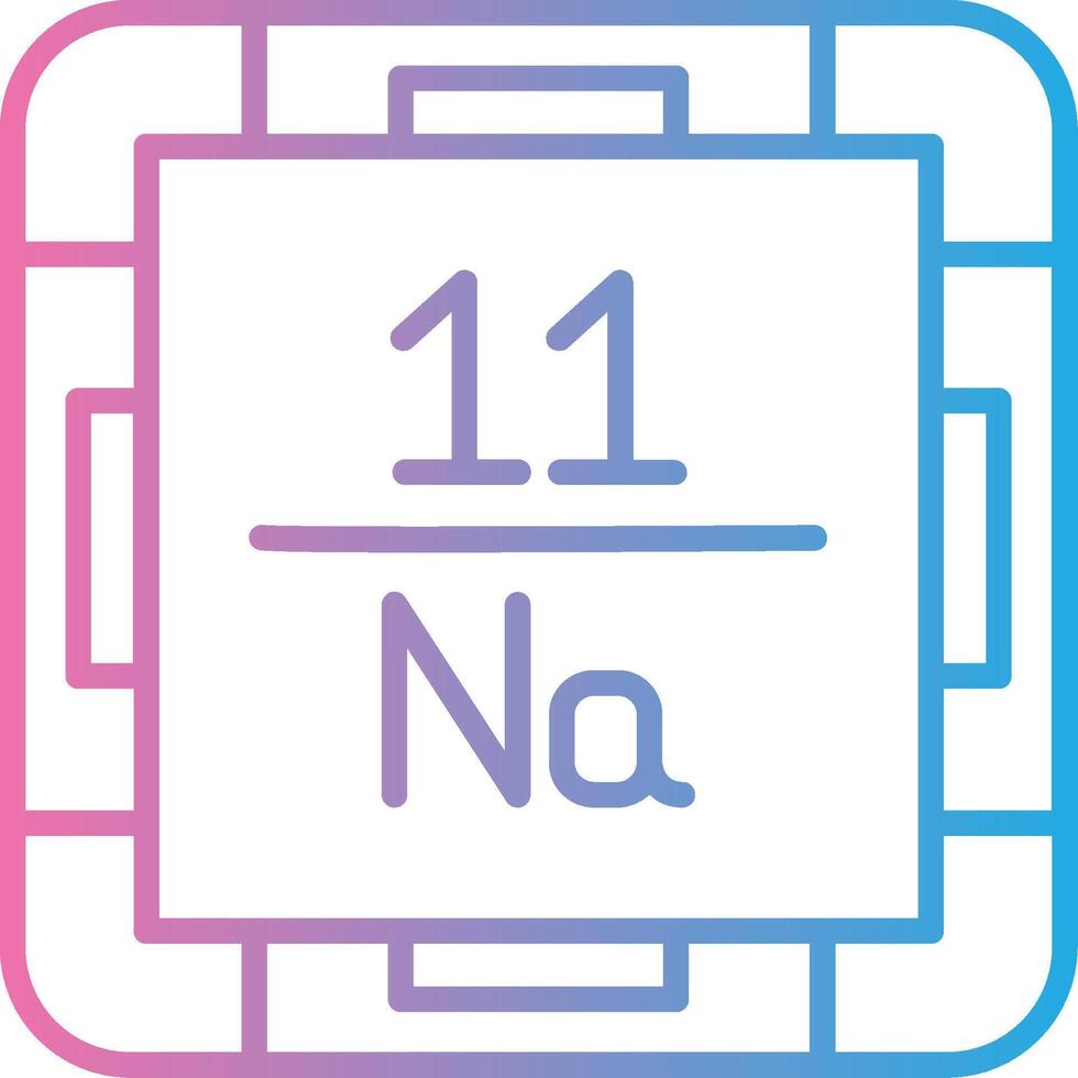 Sodium Sharp Line Mark vector