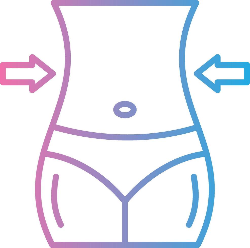 Waist Iconic Line Form vector