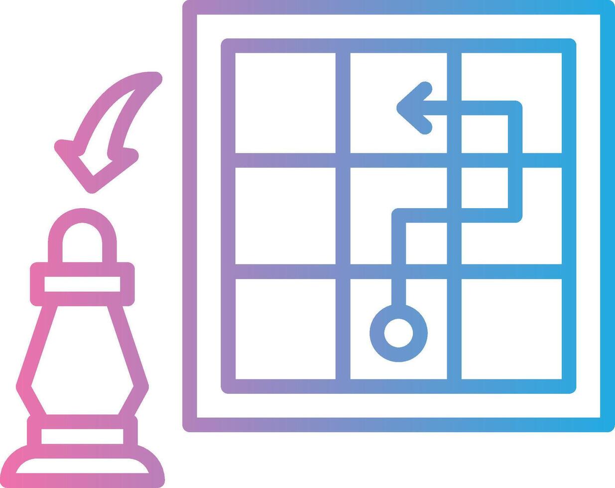 Chess Pawn App Based UI Graphic vector