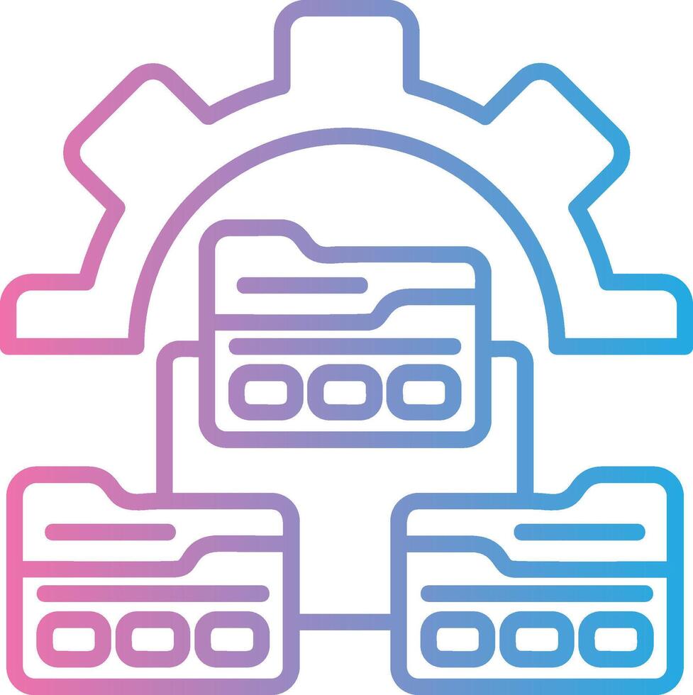 Version Control Abstract UI Visual vector