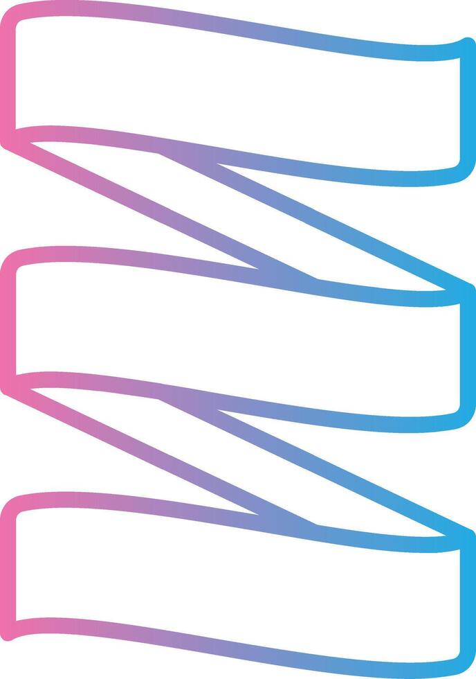 Zig Zag Detailed UI Piece vector