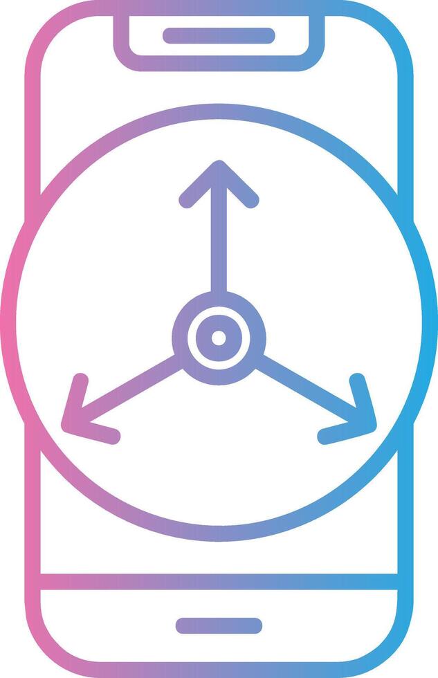 Accelerometer Sensor Compact Web Symbol vector