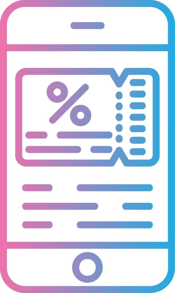 Discount Voucher Compact Web Symbol vector