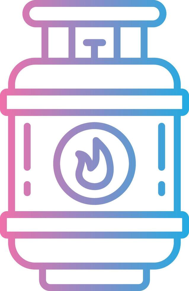 Gas Cylinder User Friendly Drawing vector