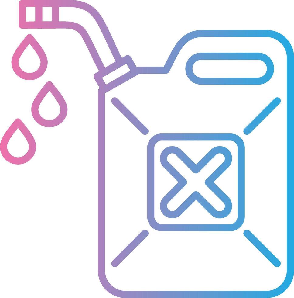 gas can Hand Drawn Sketch Symbol vector