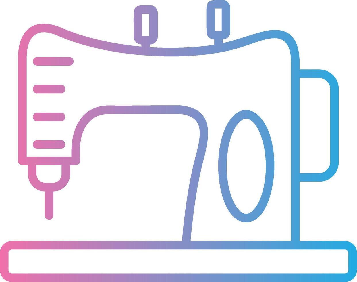 Sewing Machine Muted Color Design vector