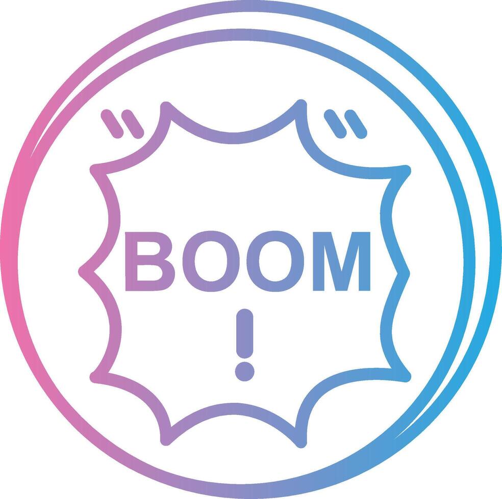 Boom Simplified Design Piece vector