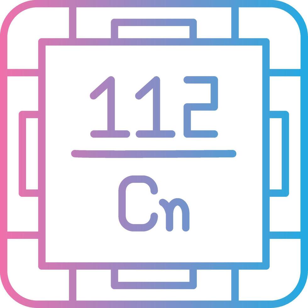 Copernicium Custom Line Element vector
