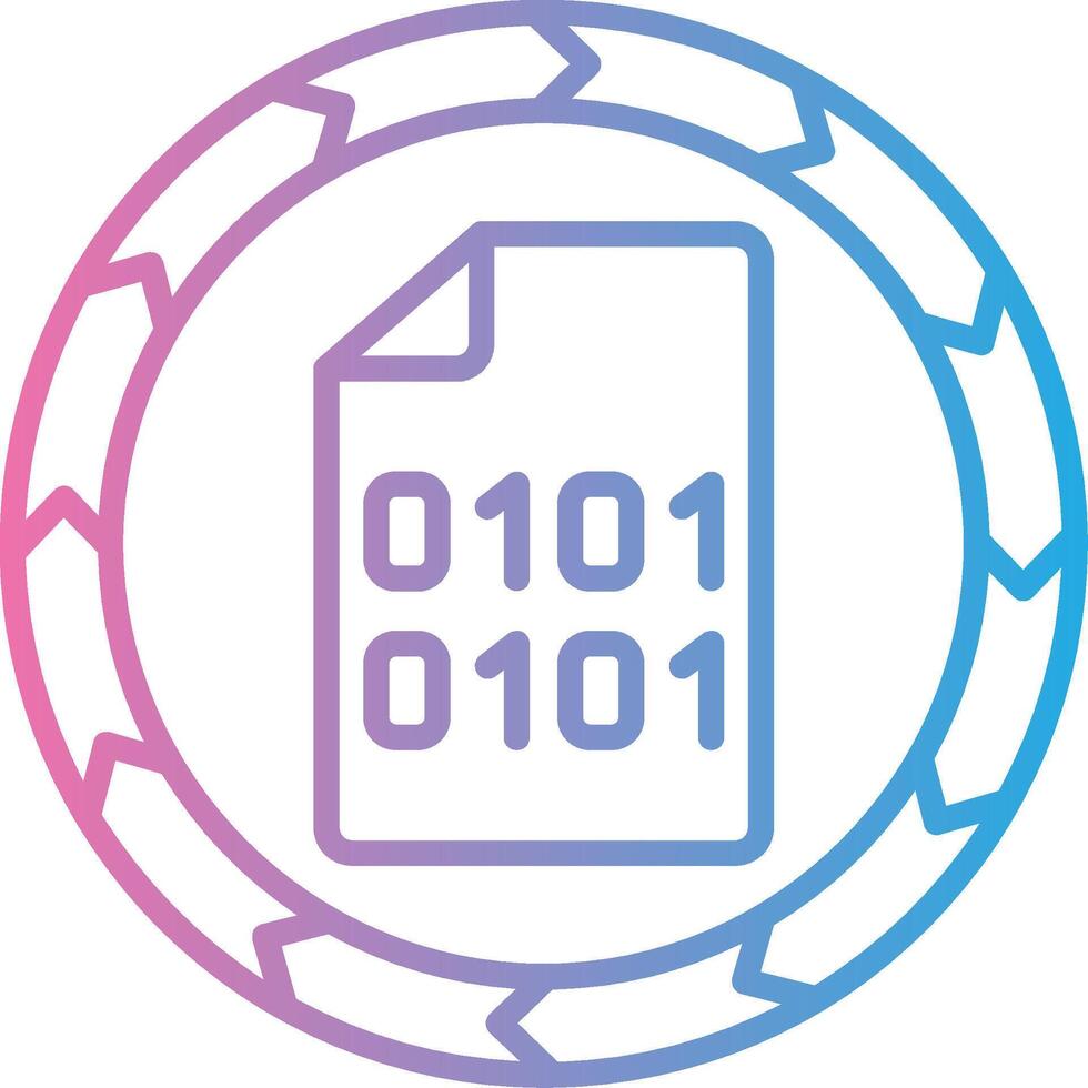 Data Interface Line Graphic vector