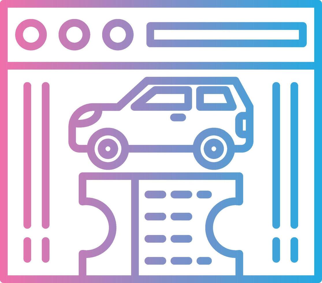 Electronic Ticket Flat UI Form vector