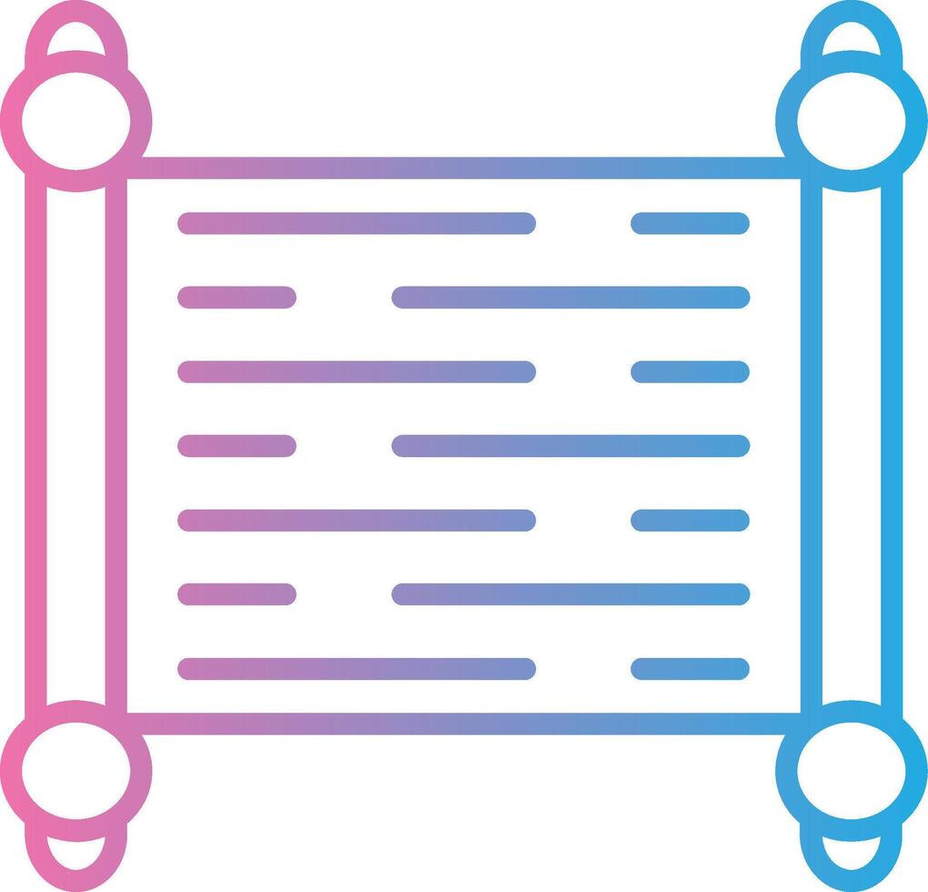Paper Scroll Modern Color Symbol vector