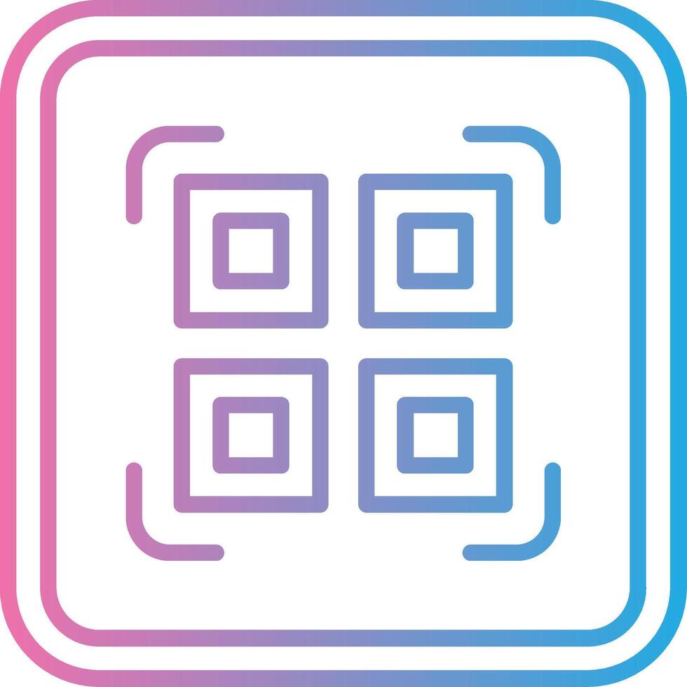 Qr Code Scan Modern Tech Object vector
