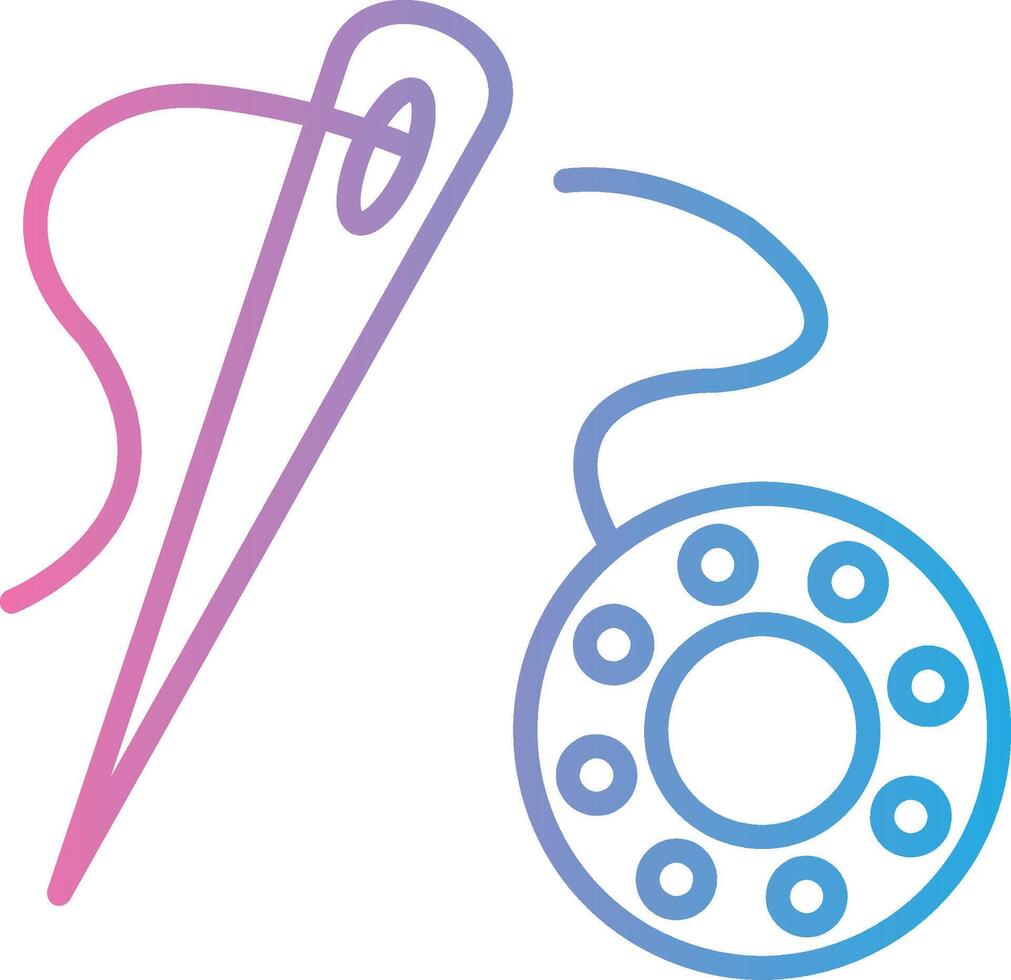 Sewing Tool Smooth App Visual vector