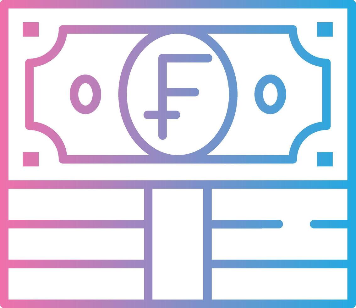 Swiss Franc Pixel Grid Artwork vector