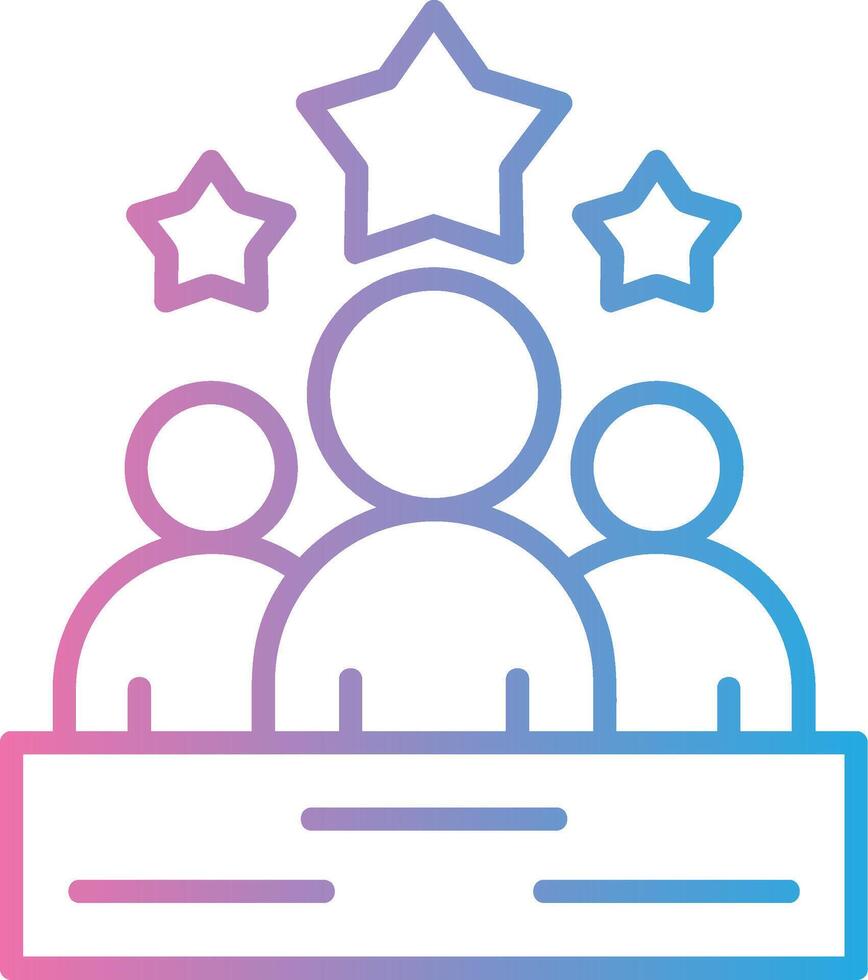 Team Leader Coded UI Symbol vector