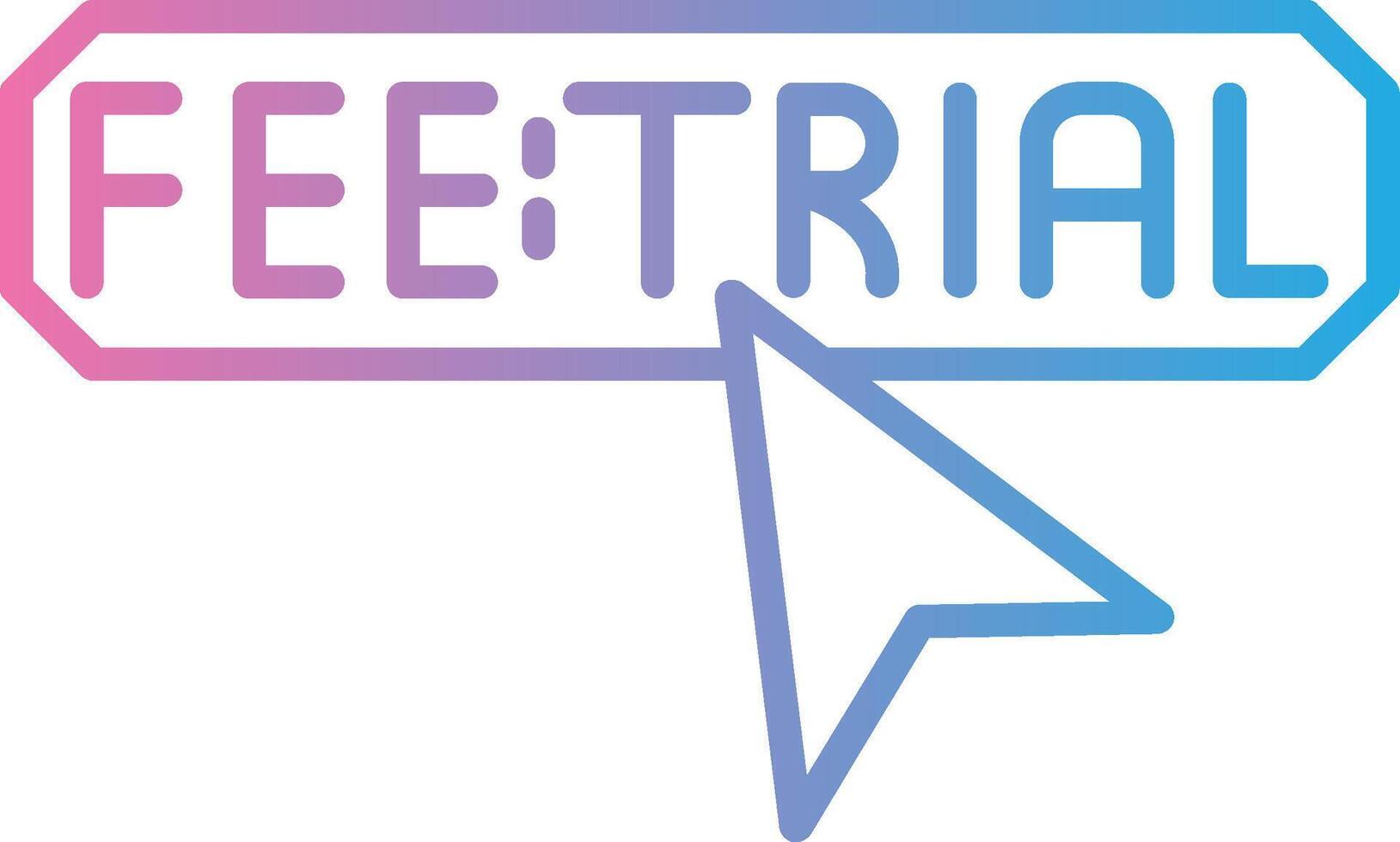 Trial Monochrome Line Graphic vector