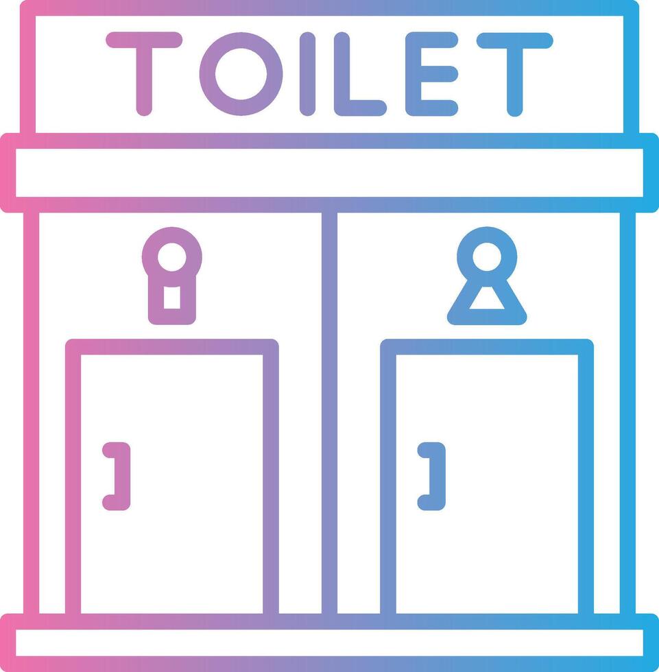 Toilet Pastel Sketch Mark vector