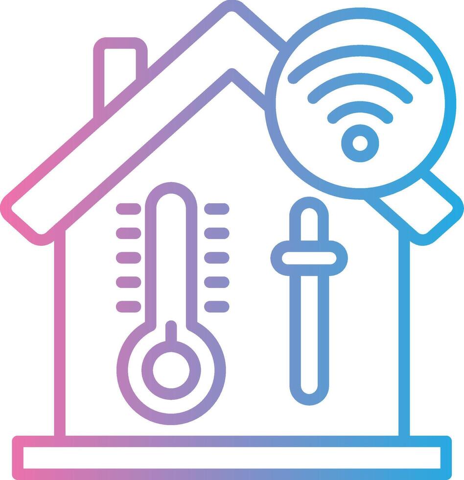 Temperature Control Futuristic App Badge vector