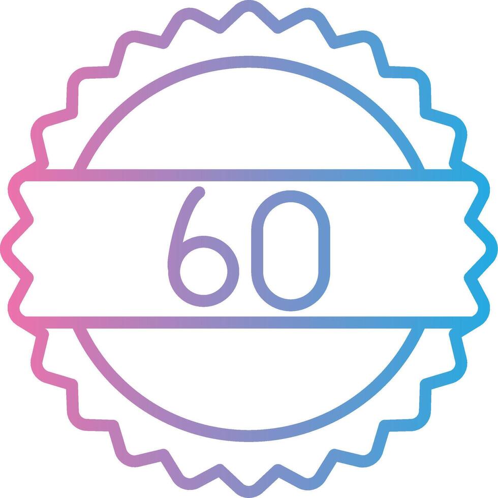 60 Days Clean Digital Design vector