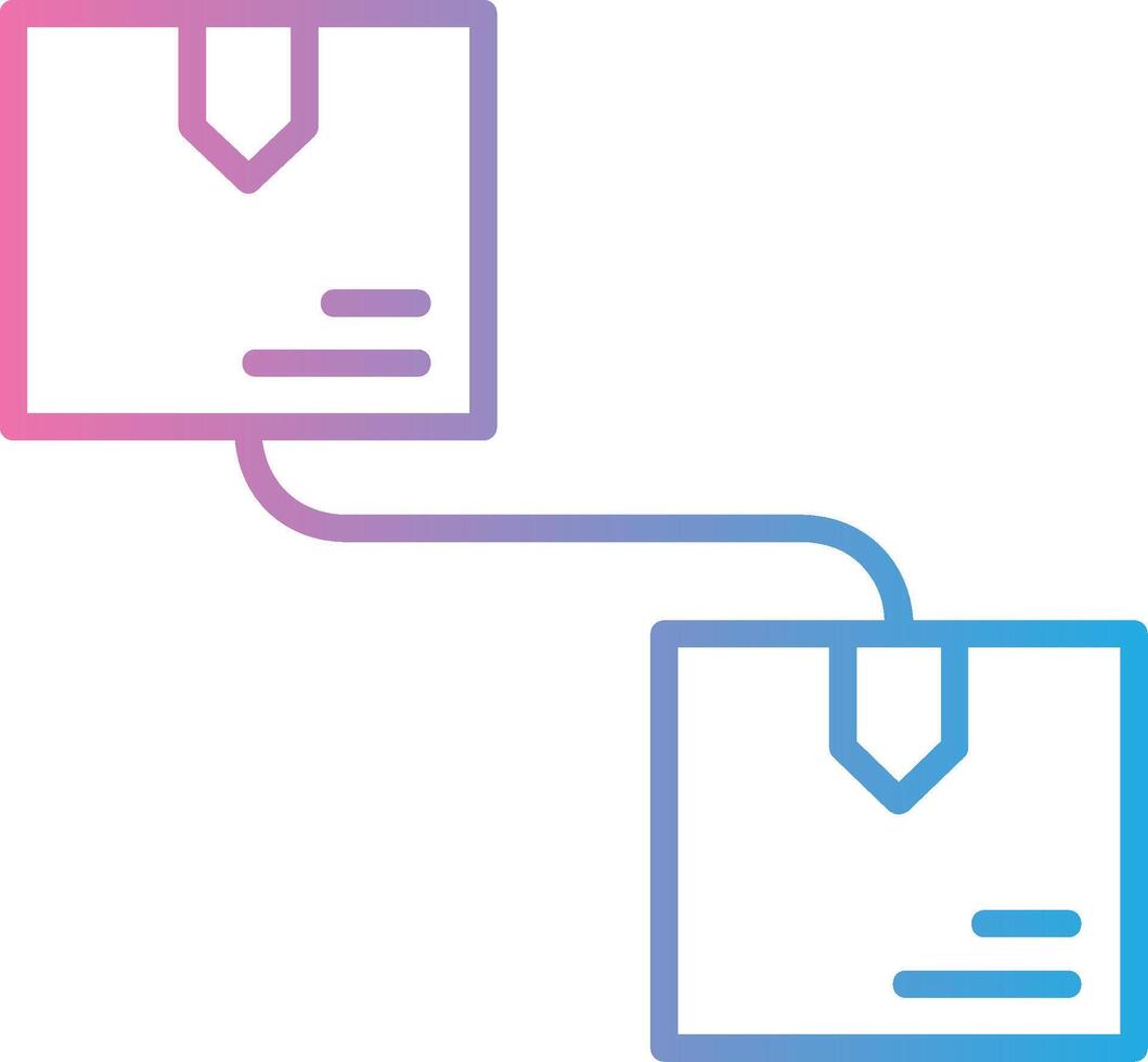 Connection Interface Line Graphic vector