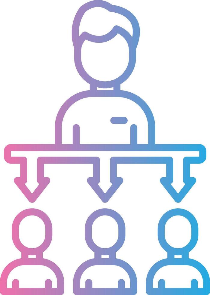 Delegation Shadowed Flat Design vector