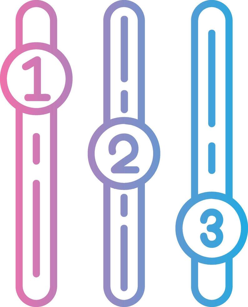 Diagram Gradient Themed Symbol vector