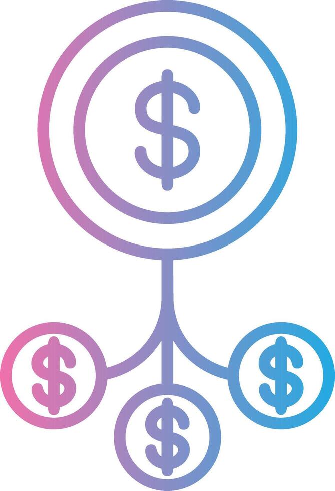 Diversification Thin Graphic Shape vector