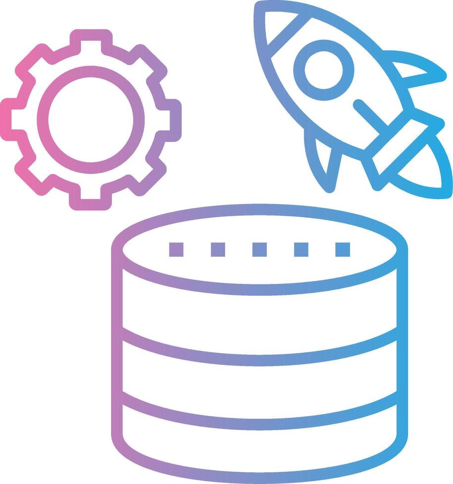 Database UI Badge vector