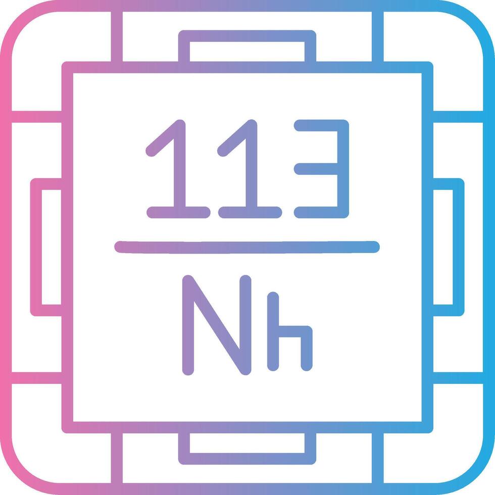 Nihonium Flat UI Form vector