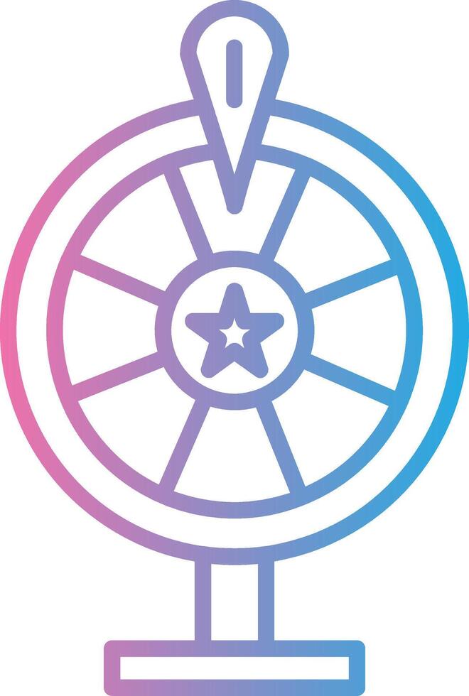 Wheel Of Fortune Simplified Design Piece vector