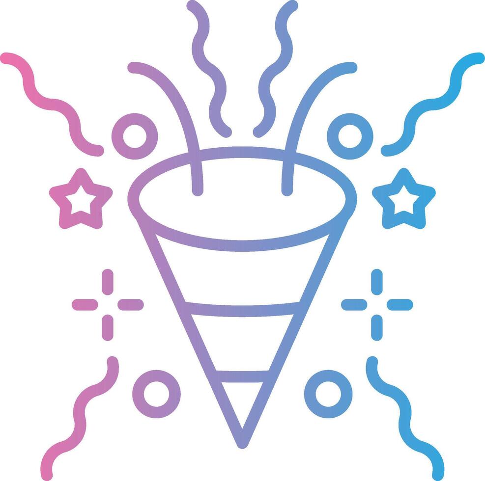 confetti Gradient Color Form vector