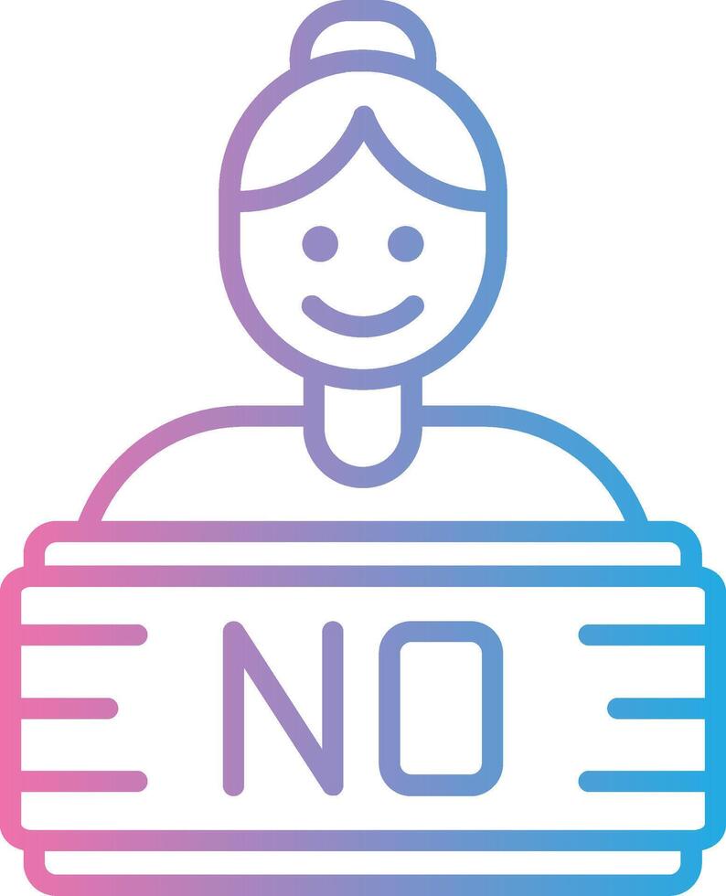 Girl Power Minimal Art Object vector