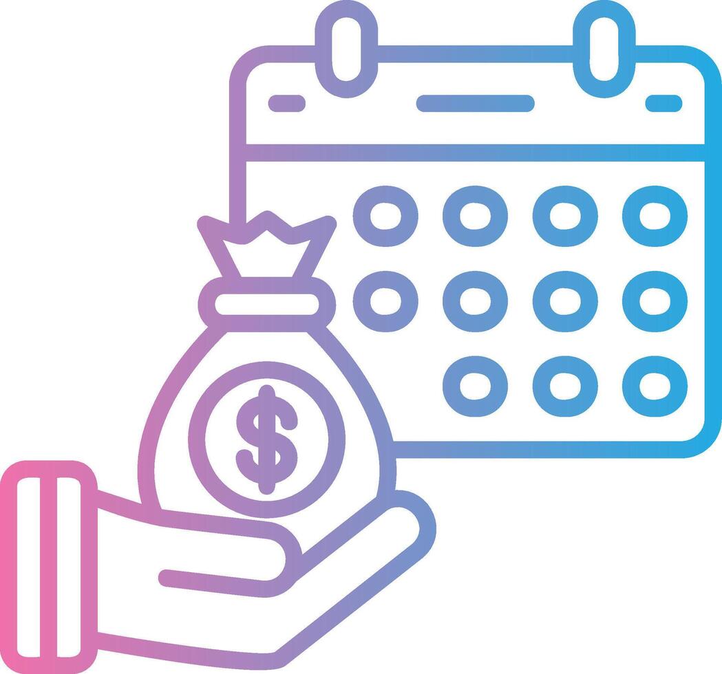 Salary Color Enhanced Graphic vector