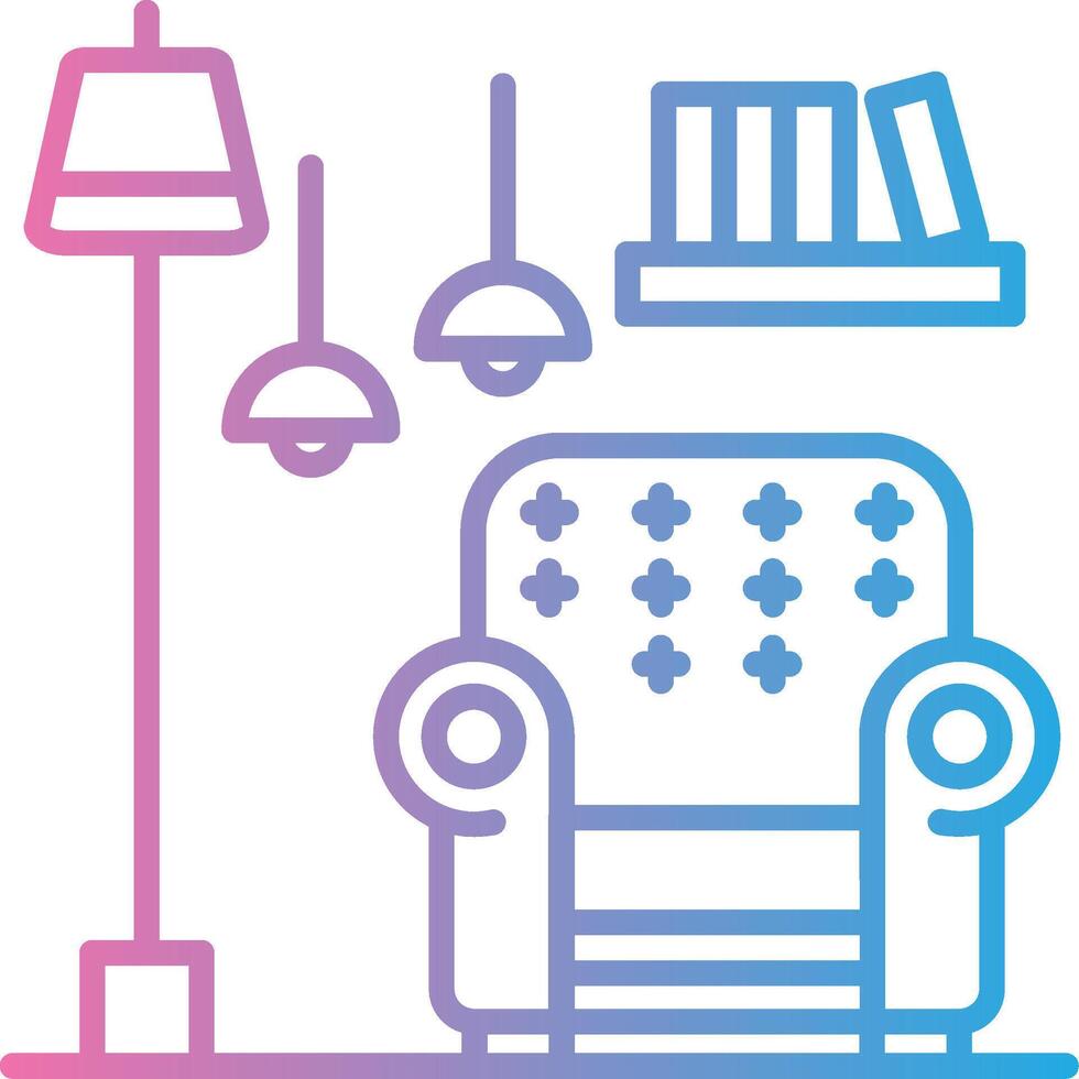 Armchair App Based UI Graphic vector
