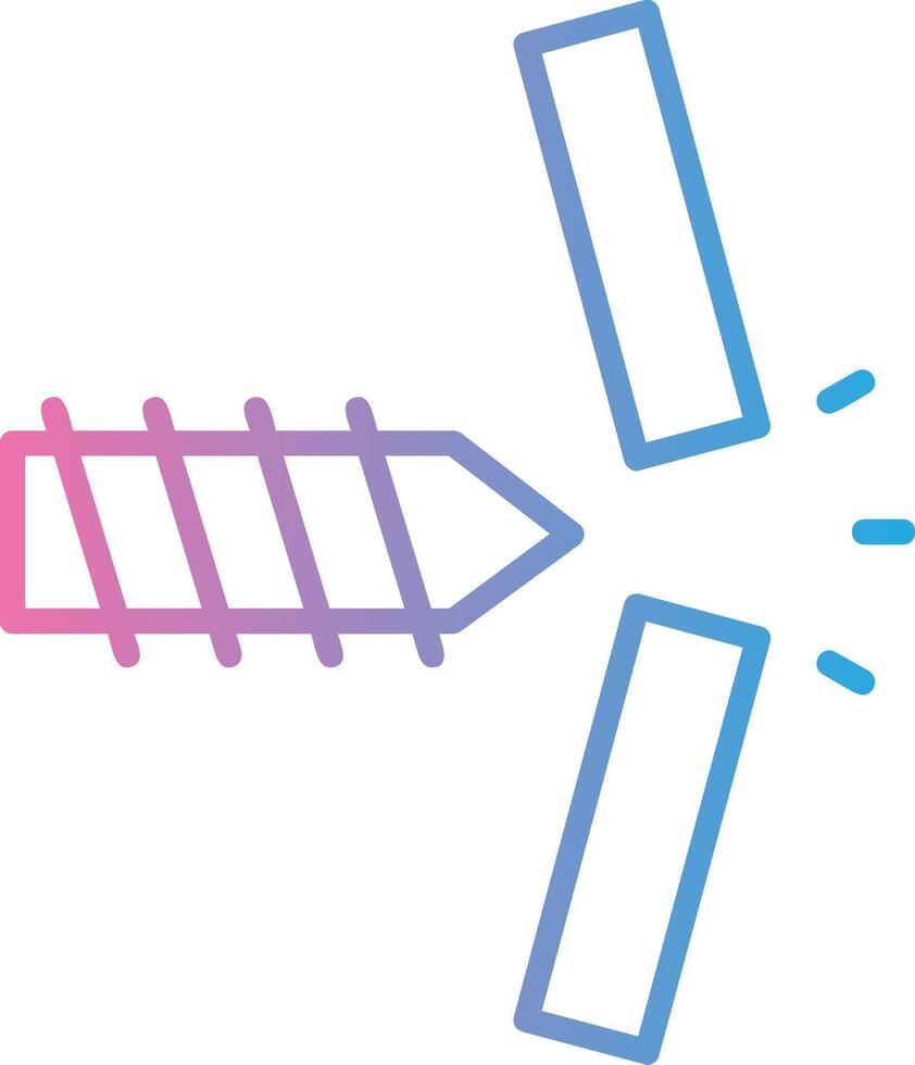 Breakthrough Thin Line Element vector