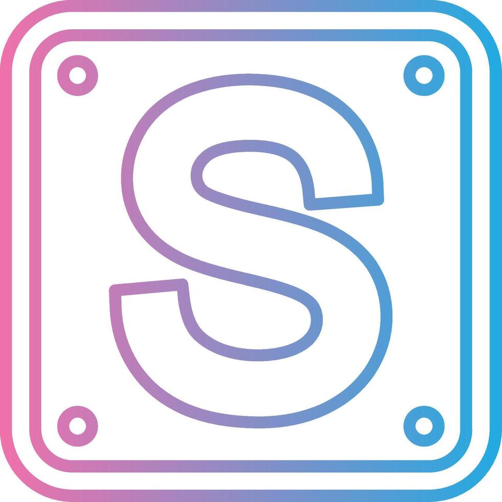 Letter S Elegant Shape Symbol vector