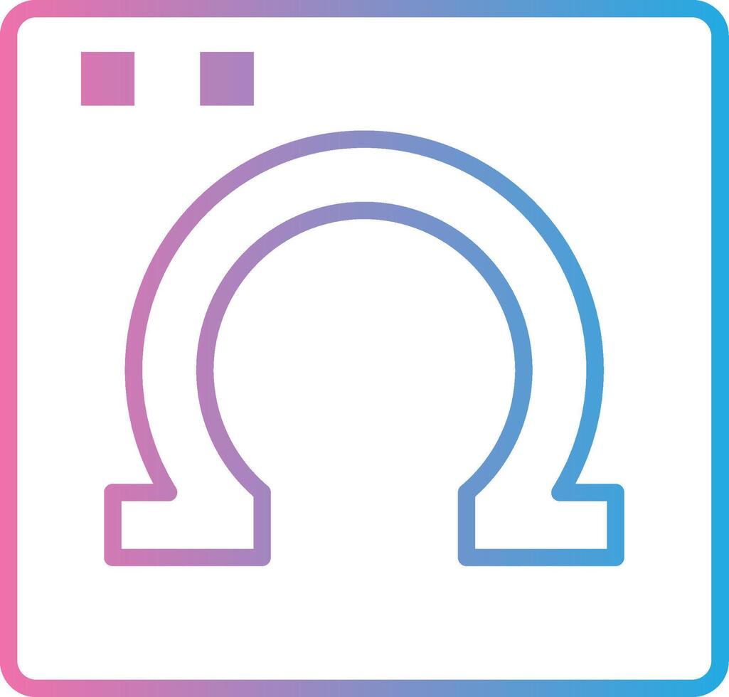 Omega Sharp Edge Visual vector