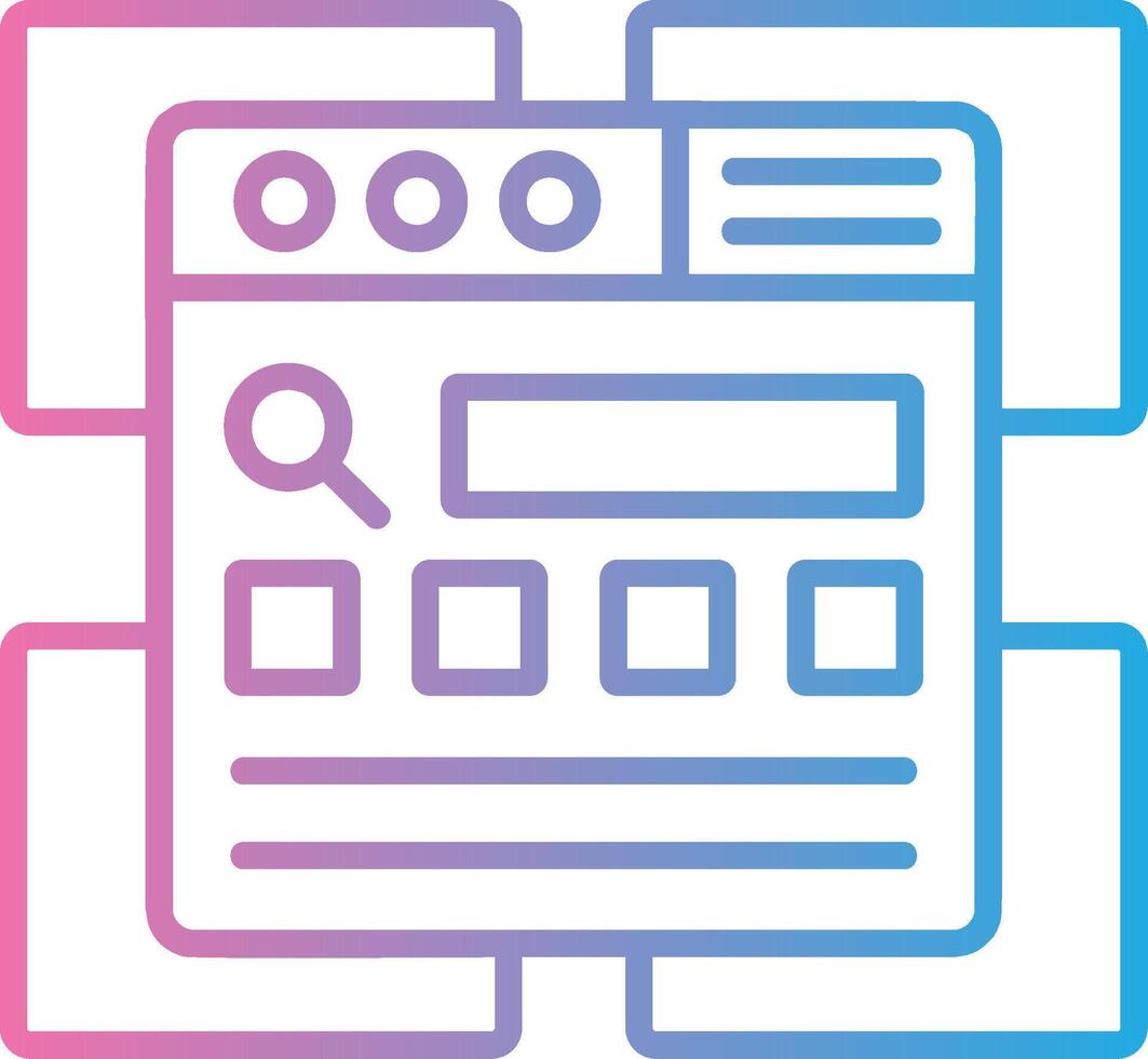 Regression Thin Graphic Shape vector