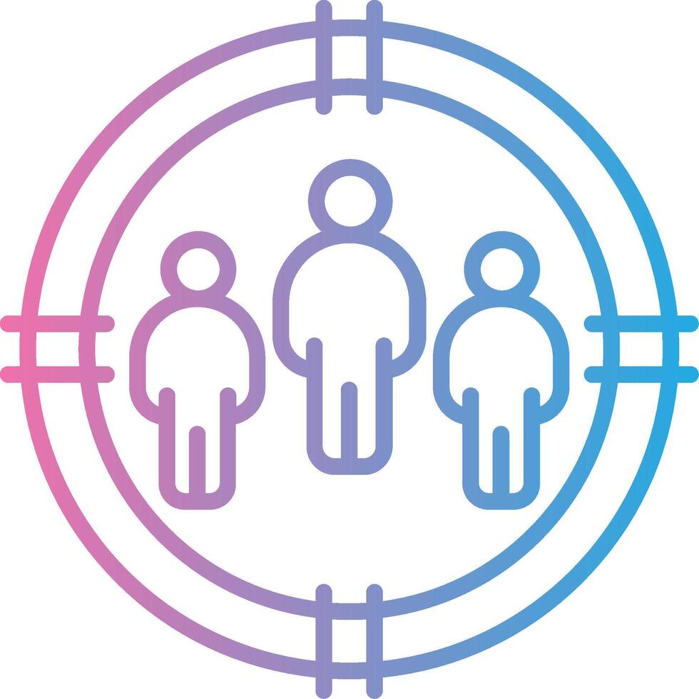 Target Audience Interactive UI Design vector