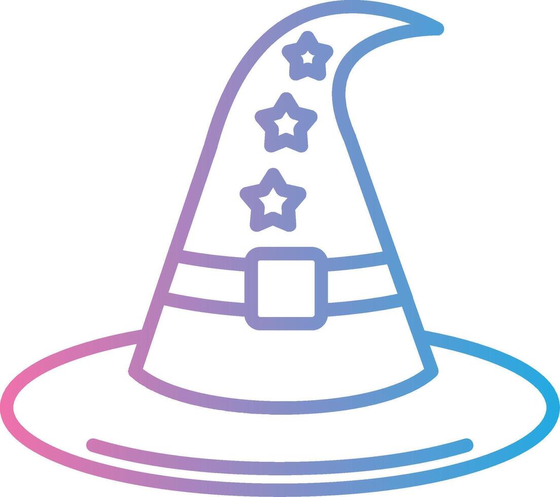 Witch Hat Mobile App Illustration vector