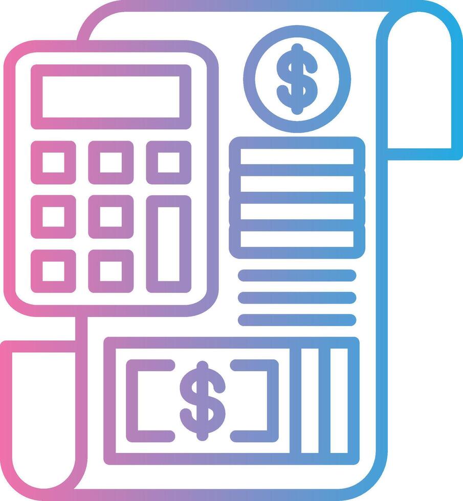 Accounting Interactive Symbol vector